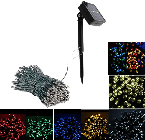 LED Solar String Lights for Christmas Garden Decor