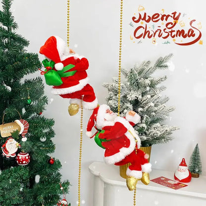 Electric Santa Parachute Toy for Christmas Decoration