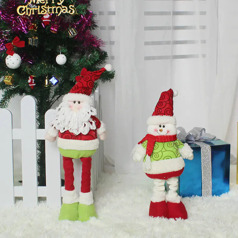 Stretching Santa Figurine - Christmas Gift & Decor