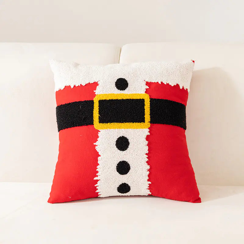 Christmas Embroidered Pillow Cover for Home Decor