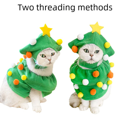New Pet Christmas Tree Costumes for Dogs and Cats