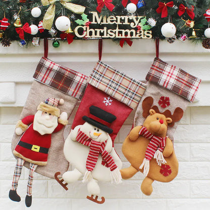 Christmas Stocking Gift Bag - Holiday Decorations