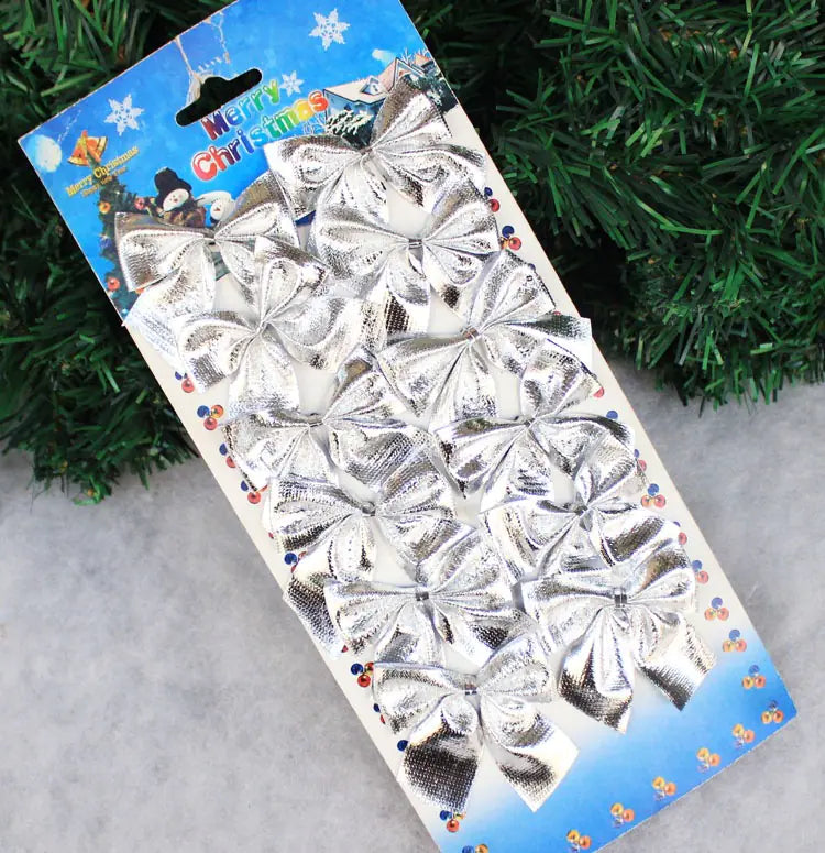 Christmas Tree Bow with Ribbon Decoration