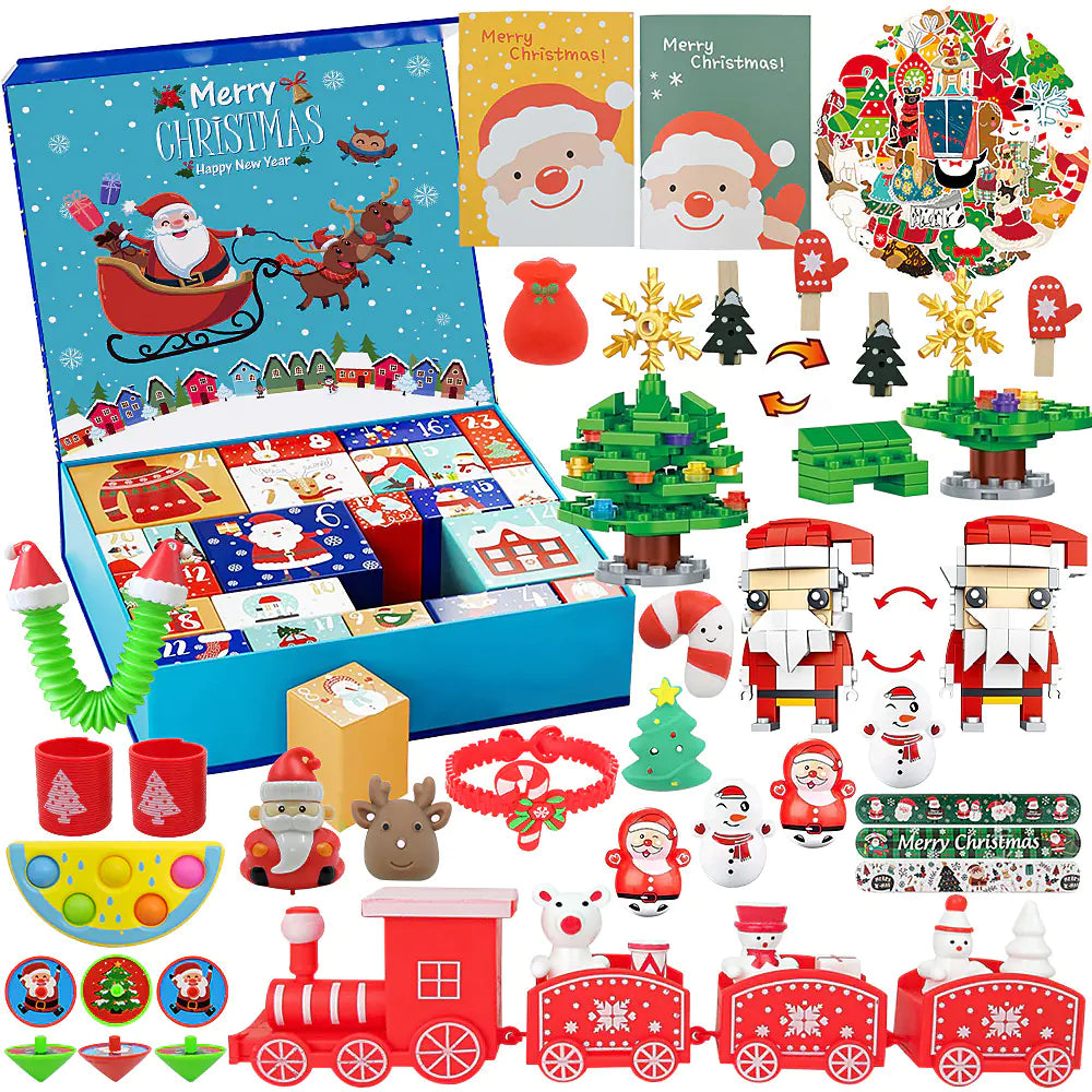 DIY Countdown Calendar Blind Box Christmas Toys for Kids