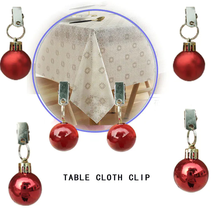 Nordic Minimalist Christmas Tablecloth Clips Decor