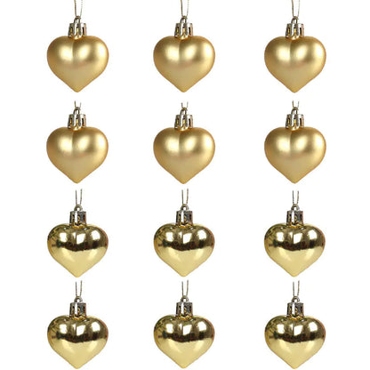 Heart-Shaped Christmas Tree Hanging Decoration Ornament