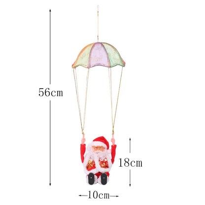 Electric Santa Parachute Toy for Christmas Decoration