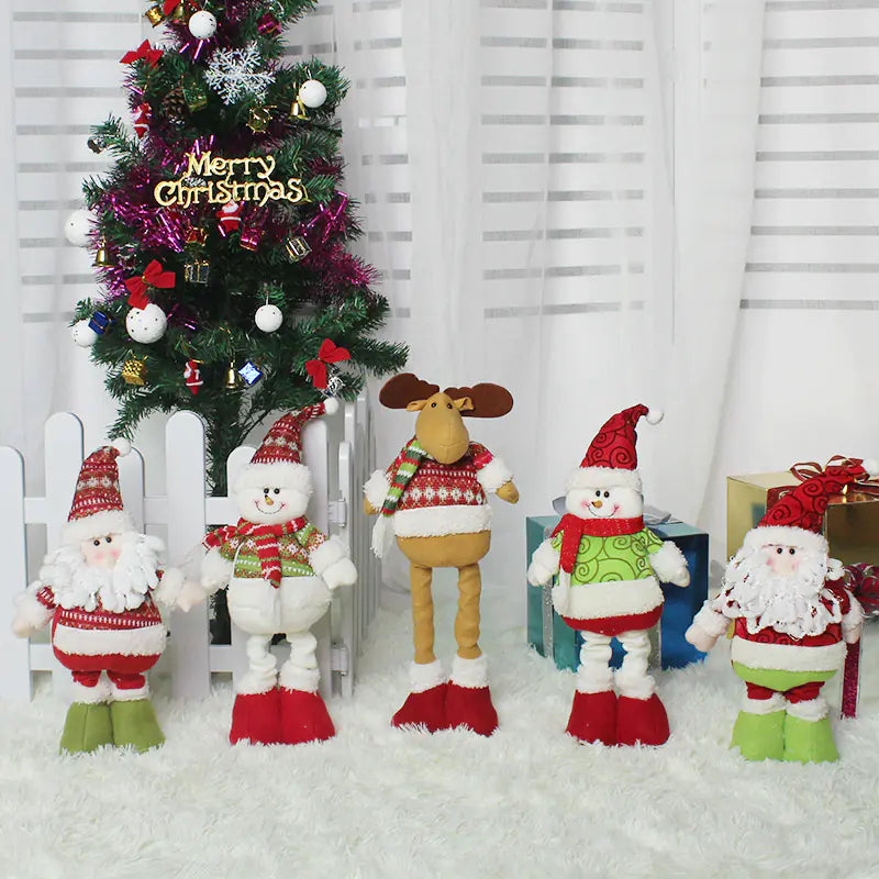 Stretching Santa Figurine - Christmas Gift & Decor