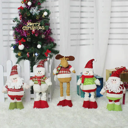 Stretching Santa Figurine - Christmas Gift & Decor