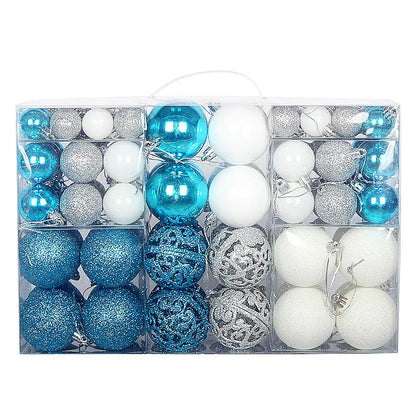 100-Piece Christmas Ball Set 3-6cm PVC Decor