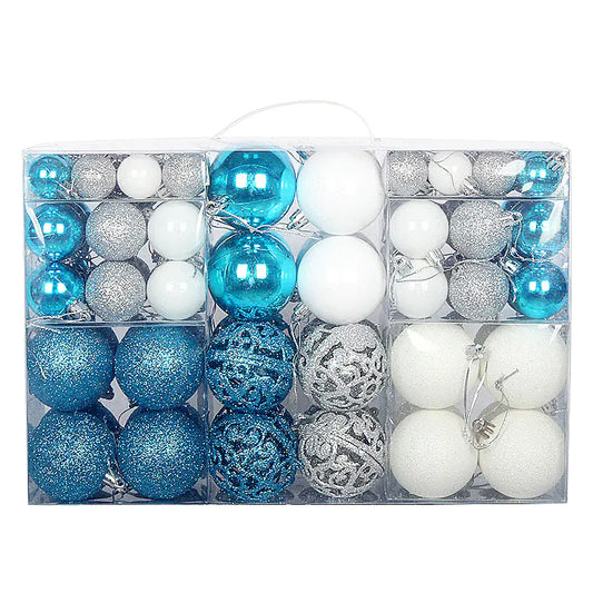 100-Piece Christmas Ball Set 3-6cm PVC Decor