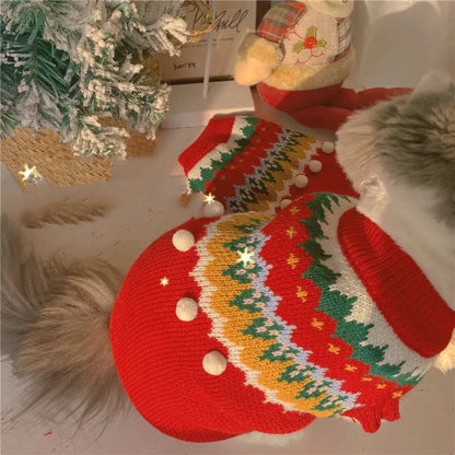 Festive Winter Cat Christmas Apparel