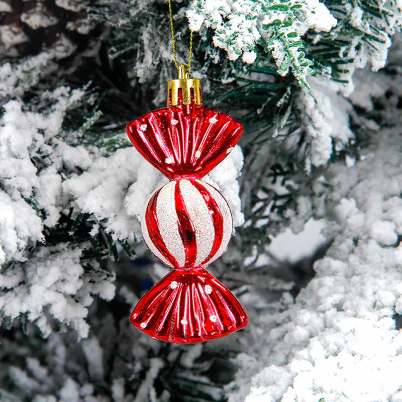 "Electroplated Colorful Candy Christmas Tree Ornaments"