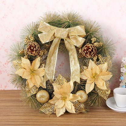 Pine Needle Christmas Wreath Decoration
