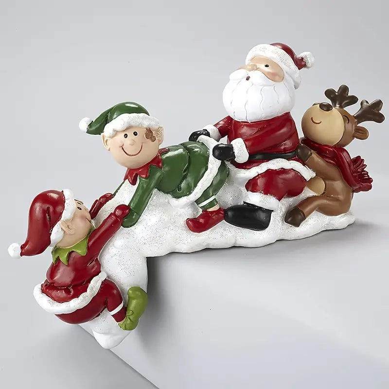 Handmade Resin Christmas Doll Decoration for Home