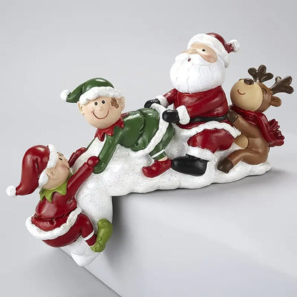 Handmade Resin Christmas Doll Decoration for Home