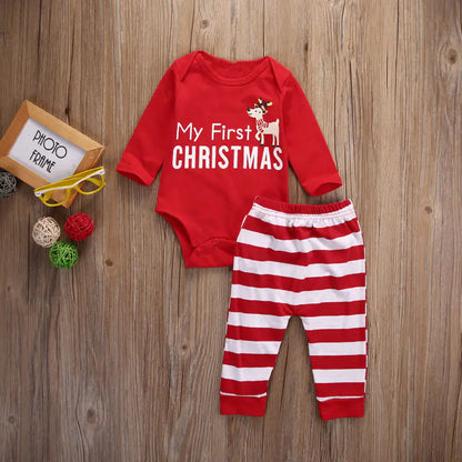 New Children's Christmas Bodysuit Set