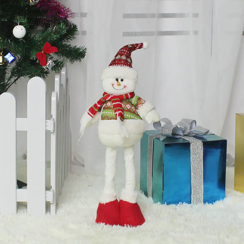 Stretching Santa Figurine - Christmas Gift & Decor