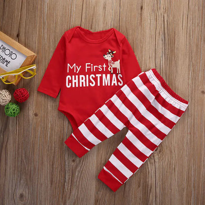New Children's Christmas Bodysuit Set