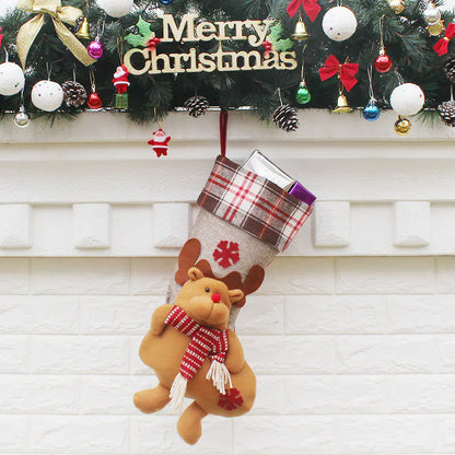 Christmas Stocking Gift Bag - Holiday Decorations