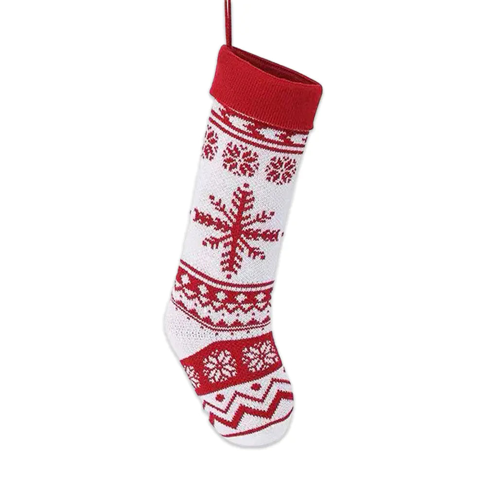 Cartoon Knitting Wool Christmas Decorative Socks
