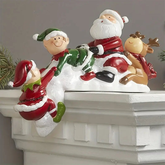 Handmade Resin Christmas Doll Decoration for Home