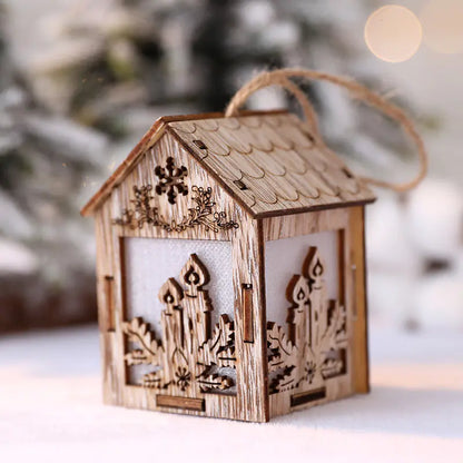 Christmas Decorative Miniature Wooden House