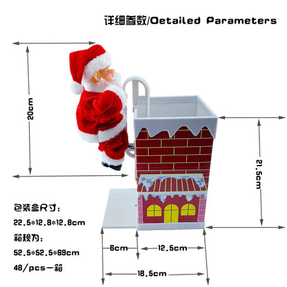 Electric Santa Parachute Toy for Christmas Decoration