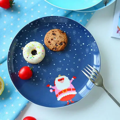 Ceramic Christmas Snack Plate and Serving Dish