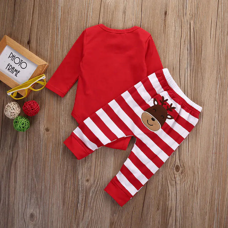 New Children's Christmas Bodysuit Set