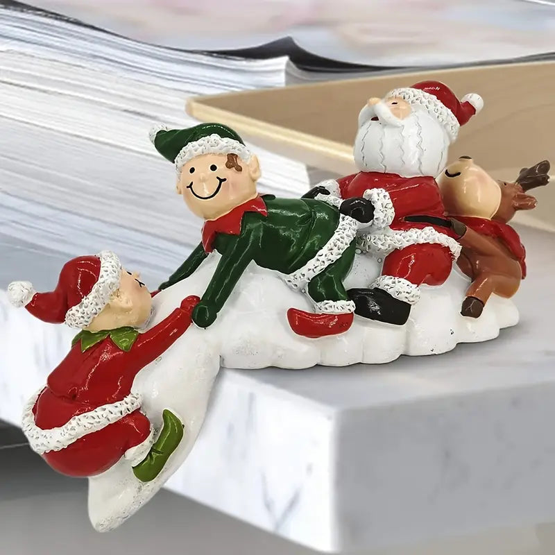 Handmade Resin Christmas Doll Decoration for Home