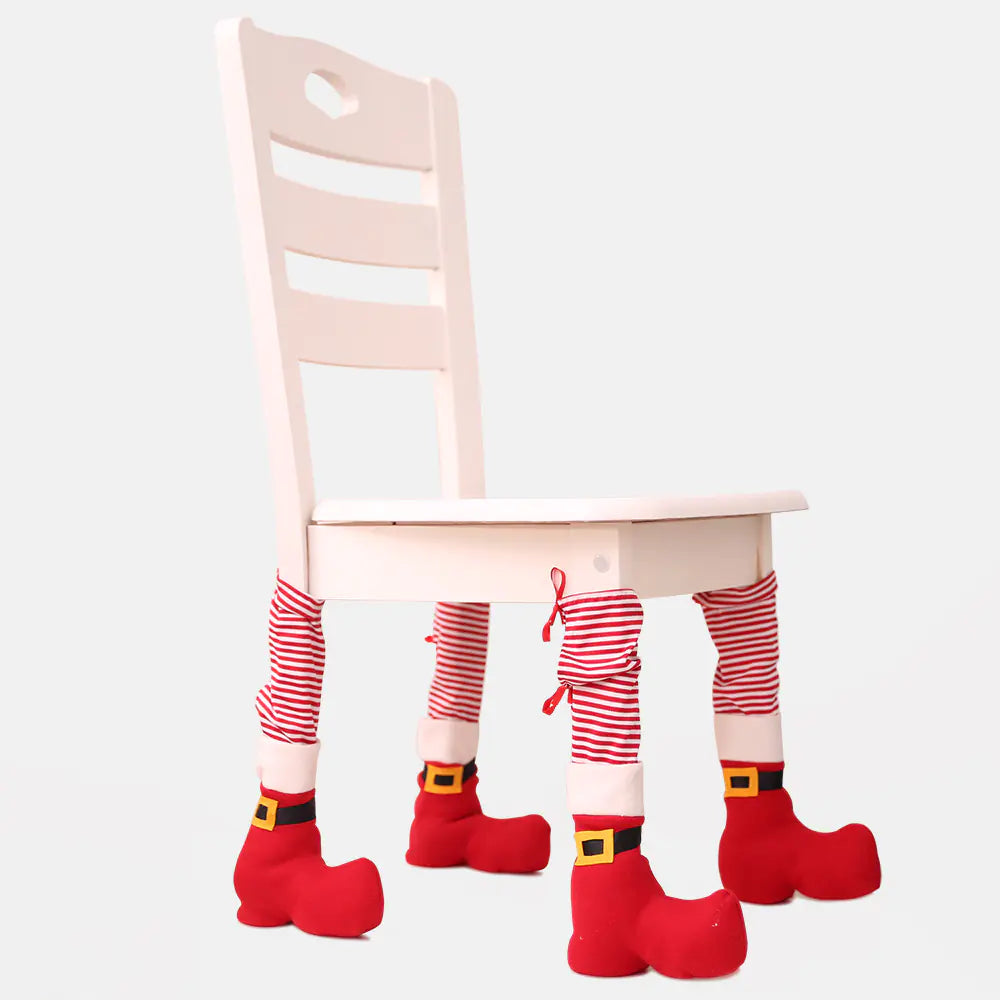 Christmas Restaurant Bar Stool Leg Covers (Set)