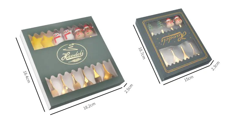 Christmas Spoon and Fork Set - Cute Cartoon Tableware